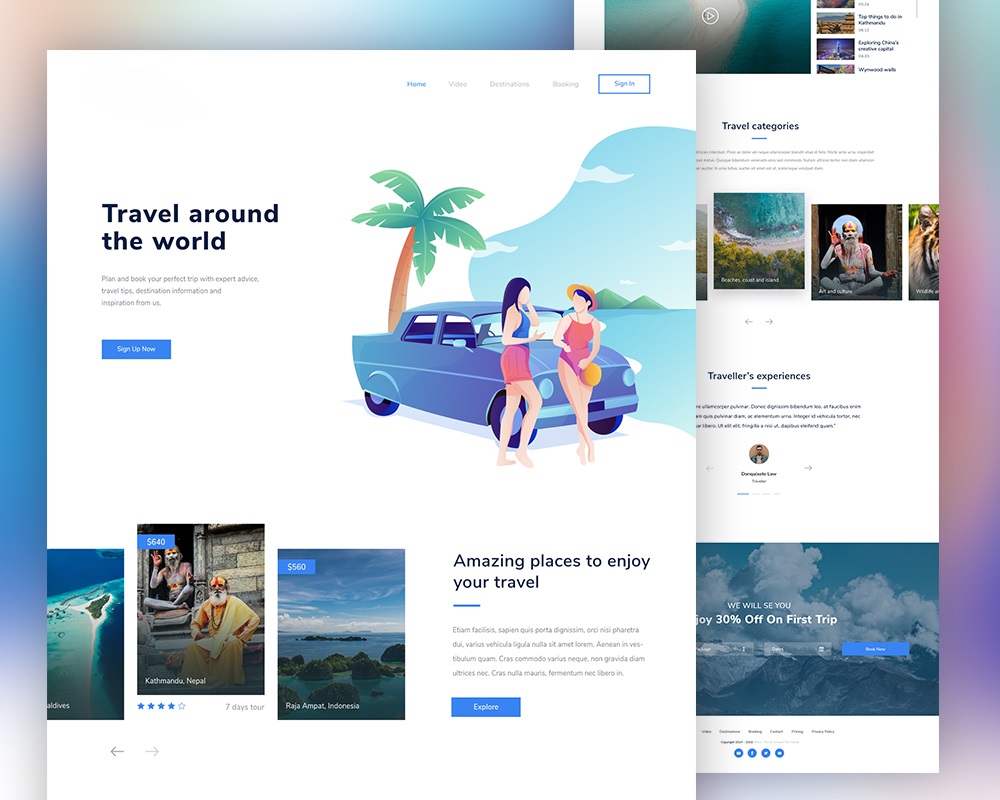 Travel Agency Website- Laravel
