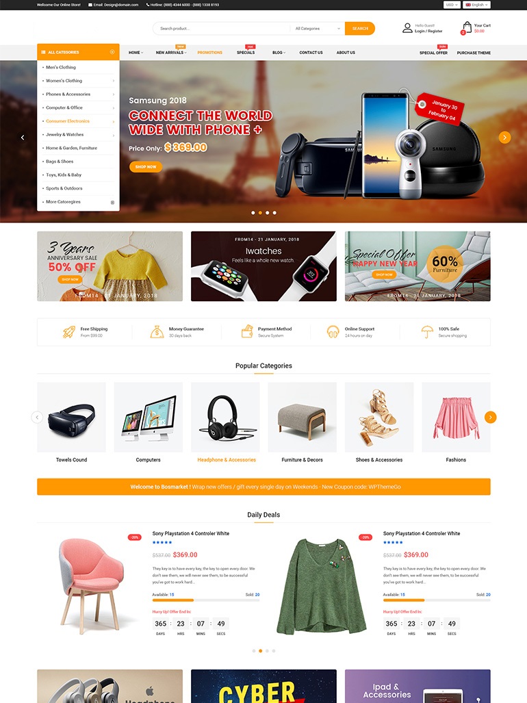 Multi Vendor E-Commerce Website – Laravel